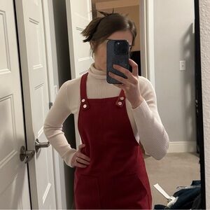 Abercrombie & Fitch Cream Ribbed Turtleneck Sweater